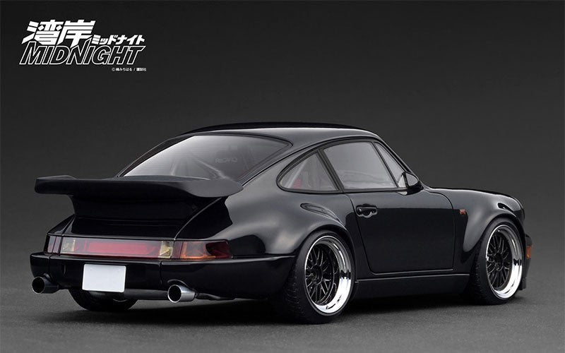 Ignition Model IG3593 1/18 Porsche 964 Blackbird Wangan Midnight Black Resin