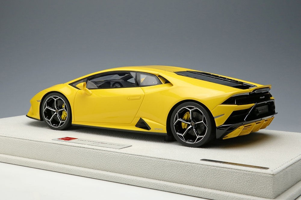 Make Up EIDOLON EML031D 1/18 Lamborghini Huracan EVO Pearl Yellow Asir Wheels