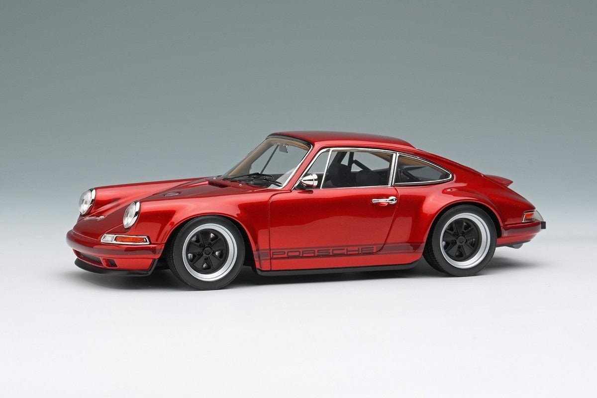 Make Up VISION VM111W 1/43 Singer 911 (964) Coupe Dark Candy Red Restomod