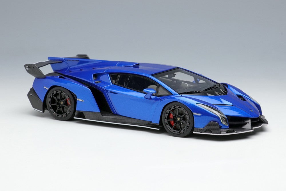 EIDOLON EM449H 1/43 Lamborghini Veneno 2013 Blu Nethuns Resin