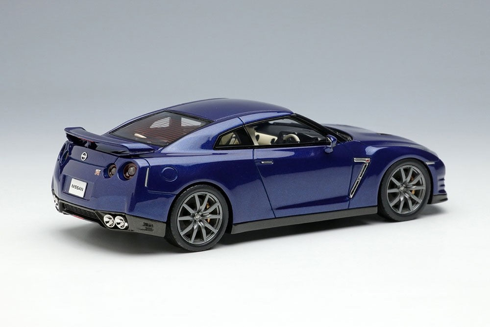 EIDOLON EM414D 1/43 Nissan GT-R R35 2014 Premium Edition Aurora Flare Blue Pearl