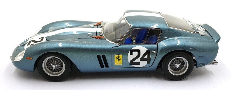 Kyosho KS08438D 1/18 Ferrari 250 GTO 1962 Sebring #24 Blue Die-Cast Model
