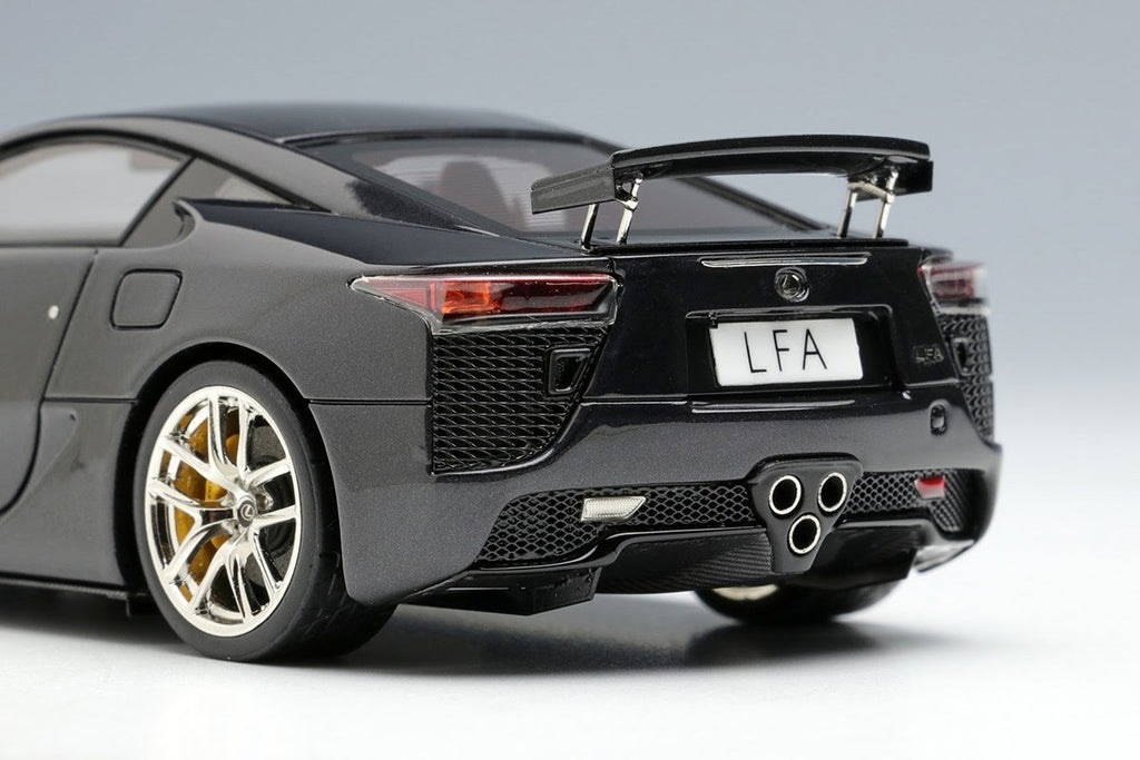 Make Up EIDOLON EM698E 1/43 Lexus LFA 2010 Rear Wing Up Pearl Gray