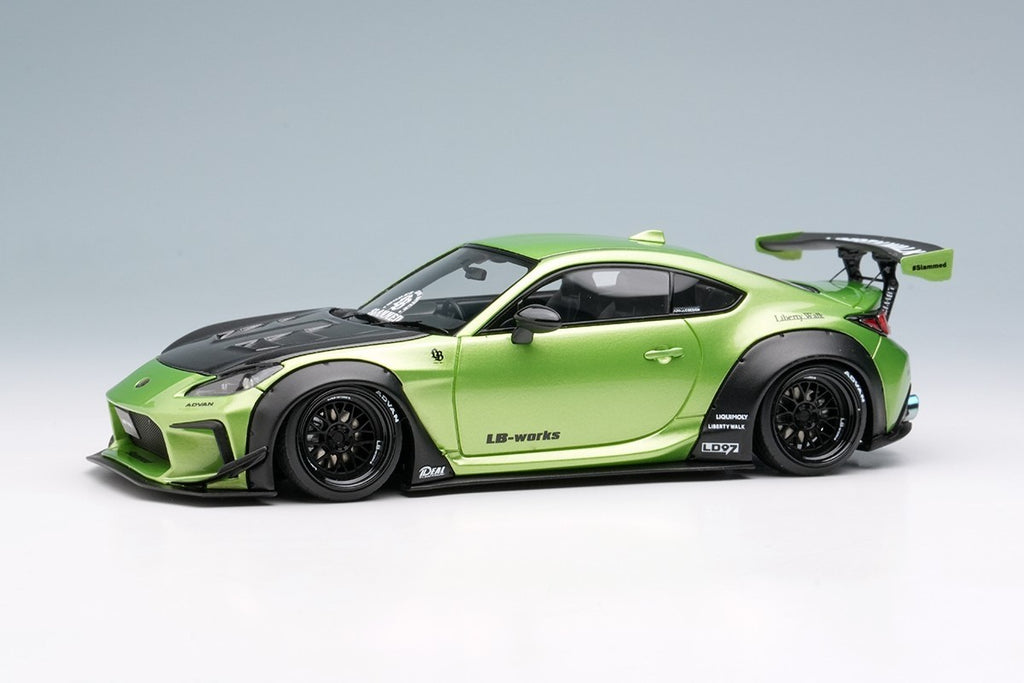 EIDOLON LB022D 1/43 Toyota GR86 LB Nation Pearl Green Resin Model