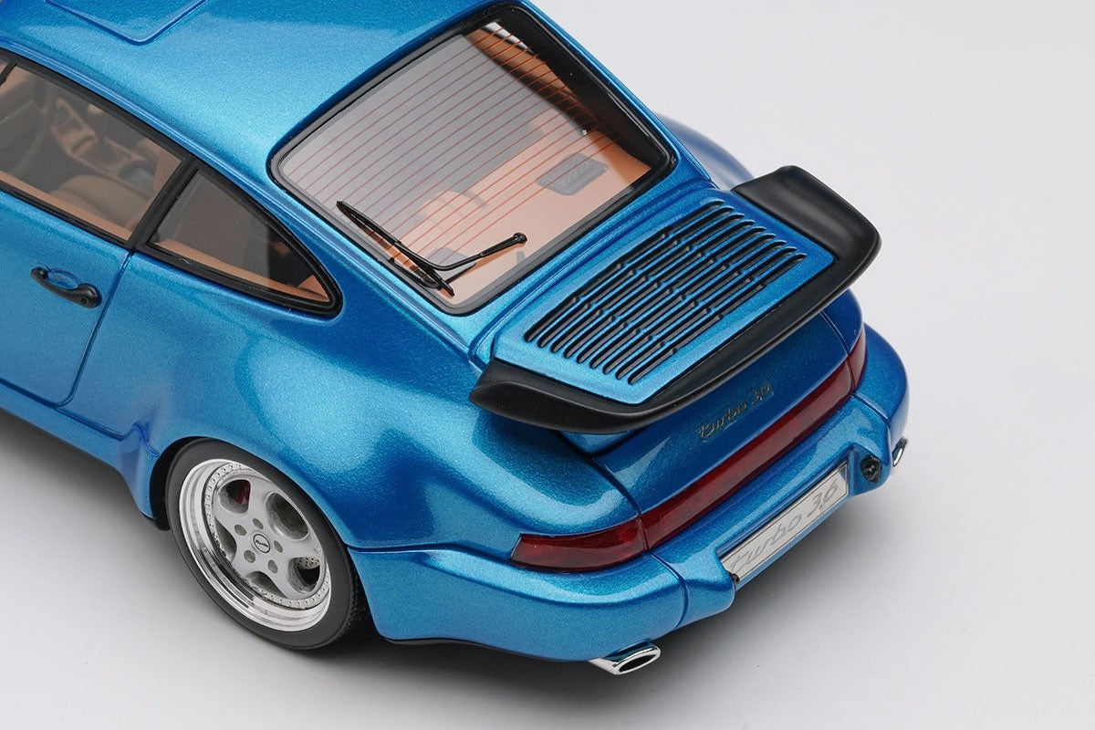 Make Up VISION VM158G 1/43 Porsche 911 964 Turbo 3.6 1993 Tahoe Blue Resin