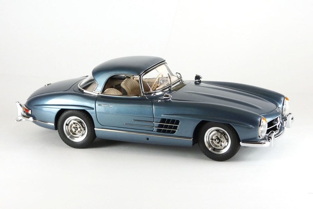 CMC M-283 1/18 Mercedes-Benz 300 SL W198 Roadster Hardtop 1957 Blue Metallic Die