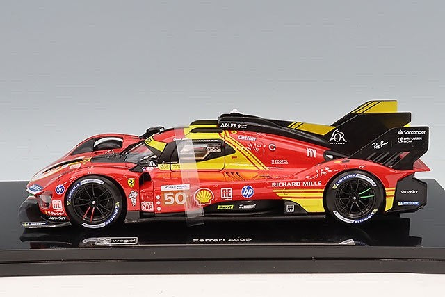Bburago K18-16312R 1/18 Ferrari 499P #50 Winner Le Mans 2024 Red Diecast w/Case