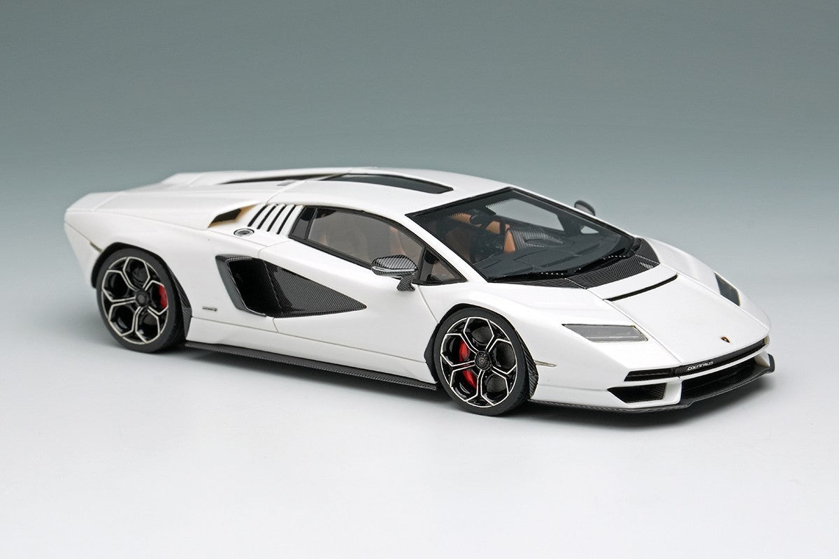 EIDOLON EM740A 1/43 Lamborghini Countach LPI 800-4 2022 Pearl White Resin Car