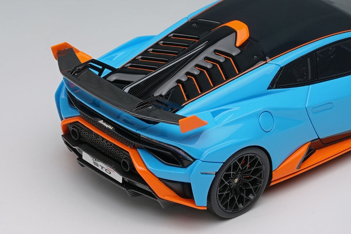 Make Up EIDOLON EM737A 1/43 Lamborghini Huracan STO 2021 Blue/Orange Resin