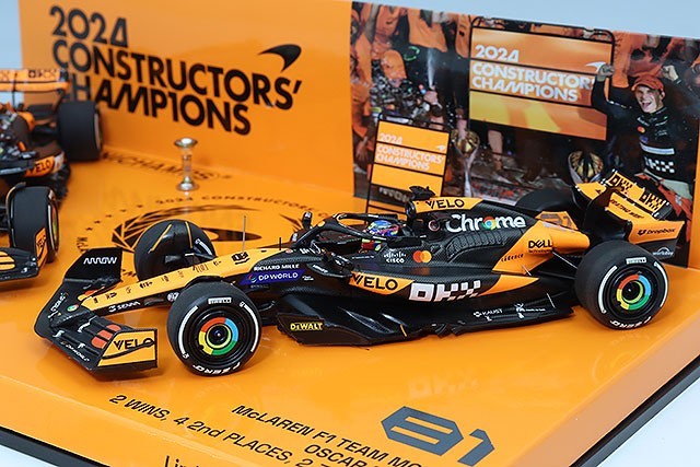 Minichamps MC532240481 1/43 McLaren MCL38 2024 2-Car Set