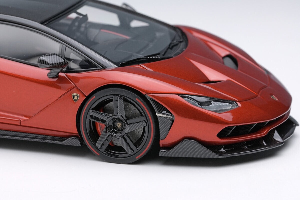 EIDOLON EM780C 1/43 Lamborghini Centenario LP770-4 2016 Rear Wing Up RossoEfesto
