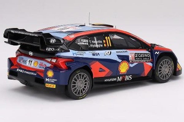 Top Speed TS0545 1/18 Hyundai i20 N Rally1 2023 Blue #11 Neuville Monte Carlo WR