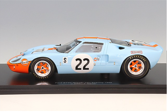 Spark S18SE69 1/18 Ford GT40 Sebring 12H Winner 1969 #22 Multi Resin