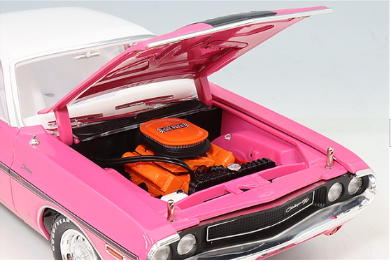 GreenLight GRL13699 1/18 Dodge Challenger R/T 1970 Panther Pink Multi Color