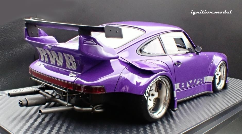 Ignition Model IG3698 1/18 Porsche 911 RWB 930 Purple WORK Meister S1