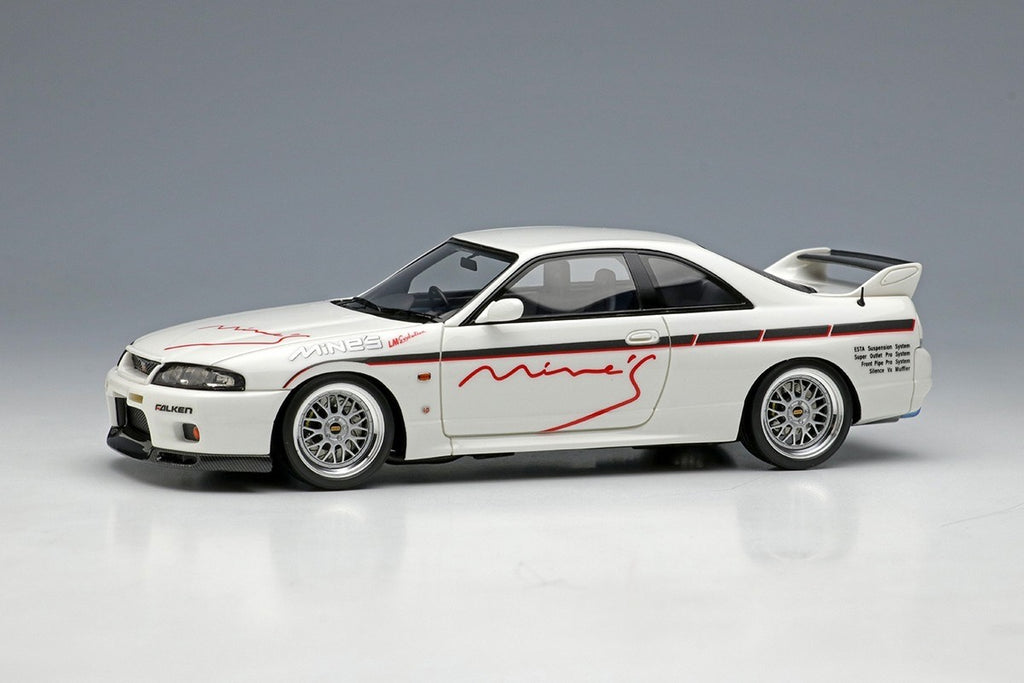 Make Up EIDOLON EM645B 1/43 Mines Skyline GT-R BCNR33 N1 White