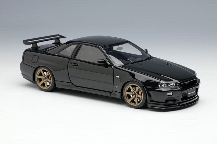 Make Up EIDOLON EM510E 1/43 Nissan Skyline GT-R V-spec II Nur Black Pearl 2002