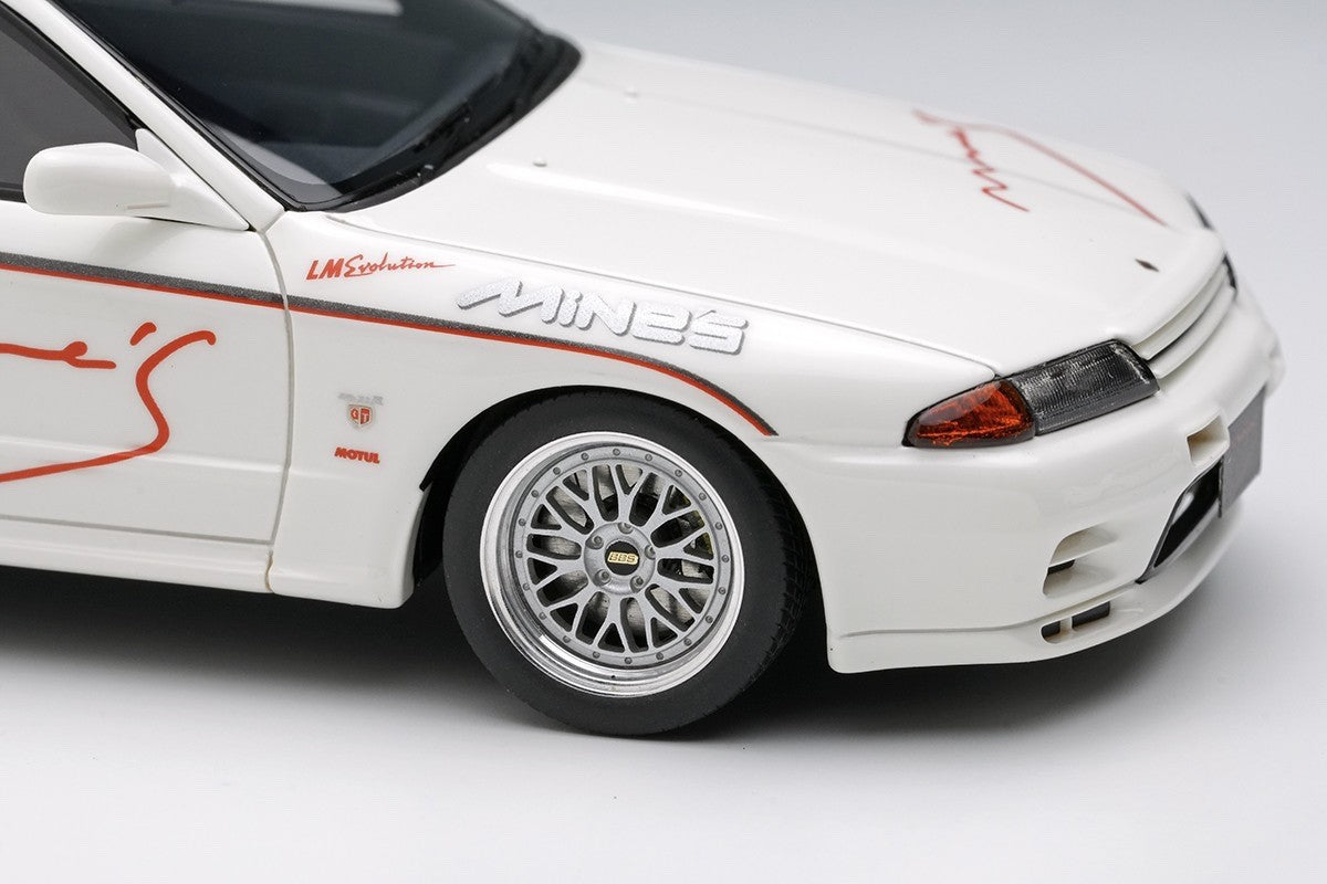 Make Up EIDOLON EM644A 1/43 Mines Skyline GT-R BNR32 N1 White BBS LM Evolution