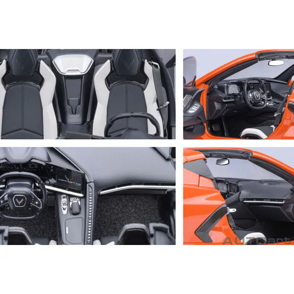AUTOart 71283 1/18 Chevrolet Corvette C8 Stingray Z51 Orange Diecast