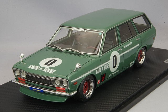 Ignition Model IG2217 1/18 KAIDO HOUSE Datsun Bluebird 510 Wagon Green Resin