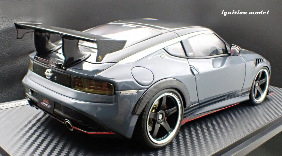Ignition Model IG3388 1/18 TOP SECRET Nissan Fairlady Z RZ34 Stealth Gray Resin