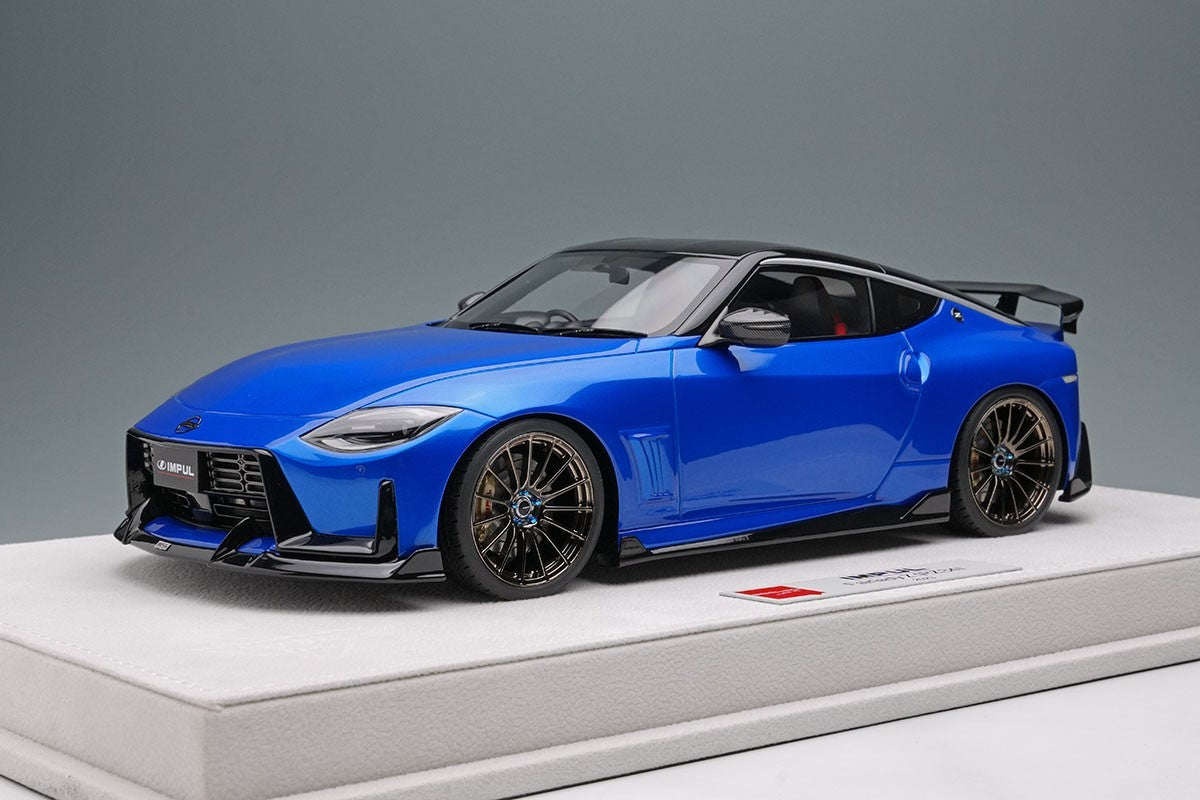 Make Up EIDOLON EML194A 1/18 IMPUL Fairlady Z 2023 Blue Black Resin Limited