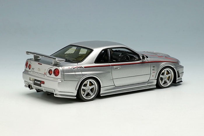 Make Up EIDOLON EM436A 1/43 Nissan Skyline GT-R BNR34 Nismo R-tune Silver