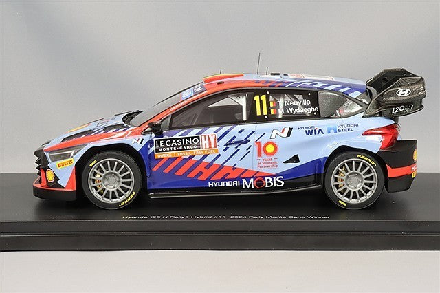 TOP SPEED TS0580 1/18 Hyundai i20 N Rally1 2024 Monte Carlo Winner