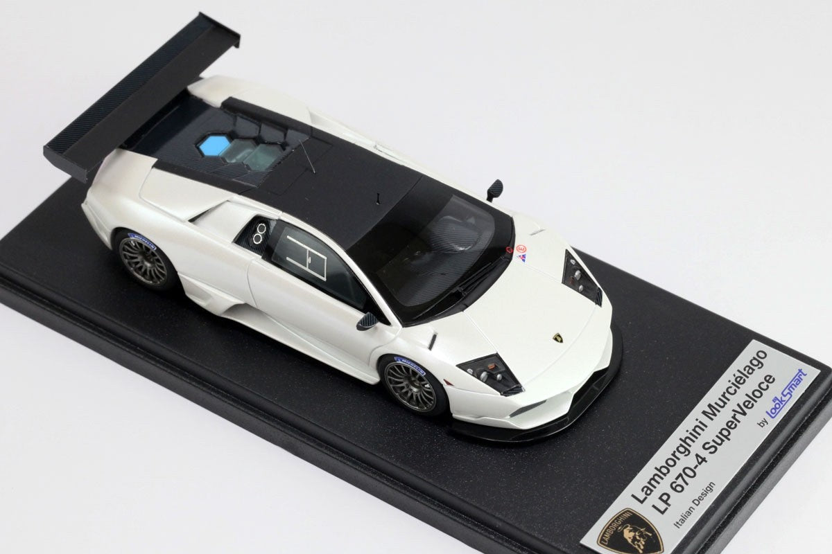 Looksmart LS379D 1/43 Lamborghini Murcielago LP670-4 SV 2009 Pearl White Ltd 25
