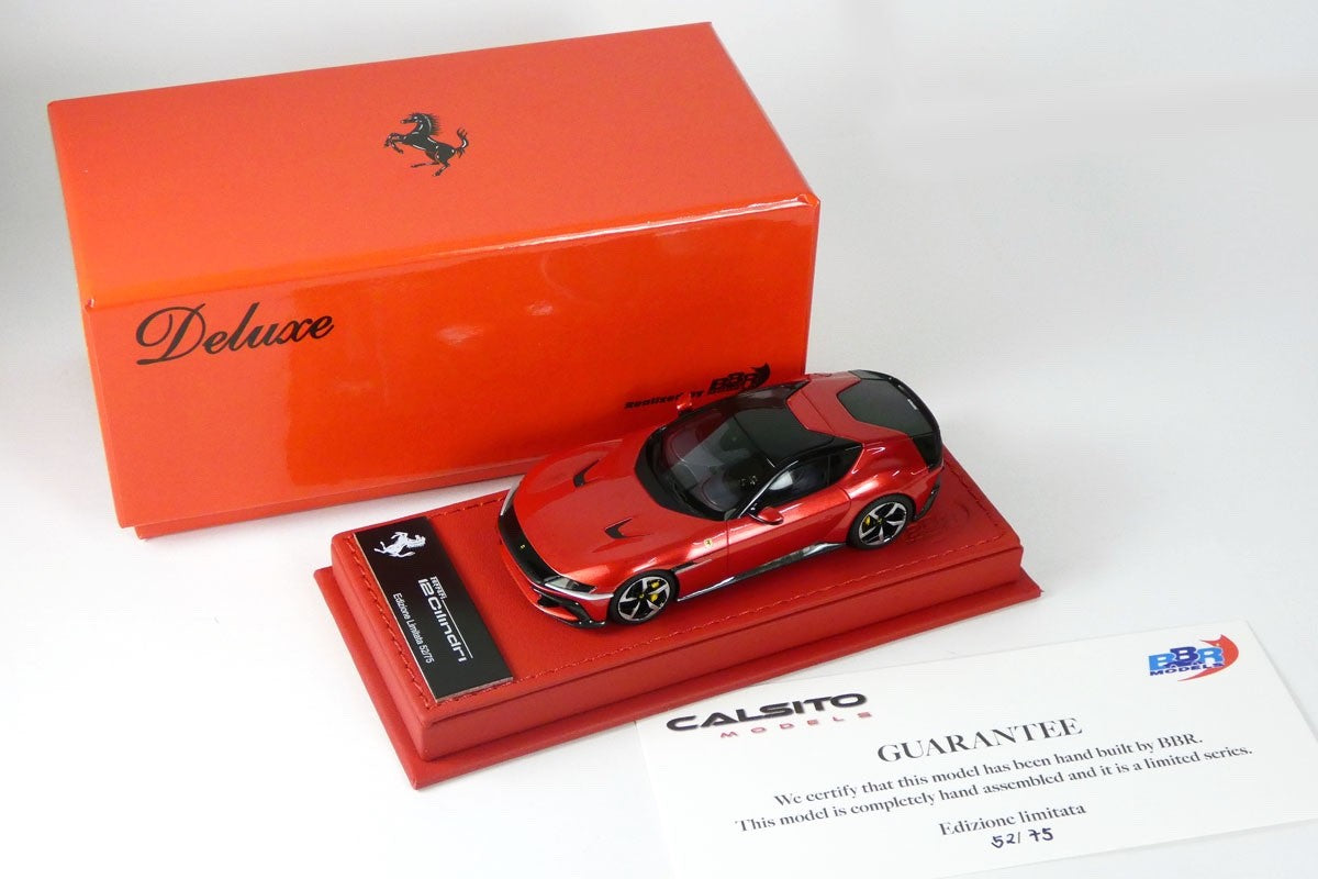 BBR C299FDL 1/43 Ferrari 12 Cilindri Coupe Rosso Imola Deluxe Leather Ltd 75pcs