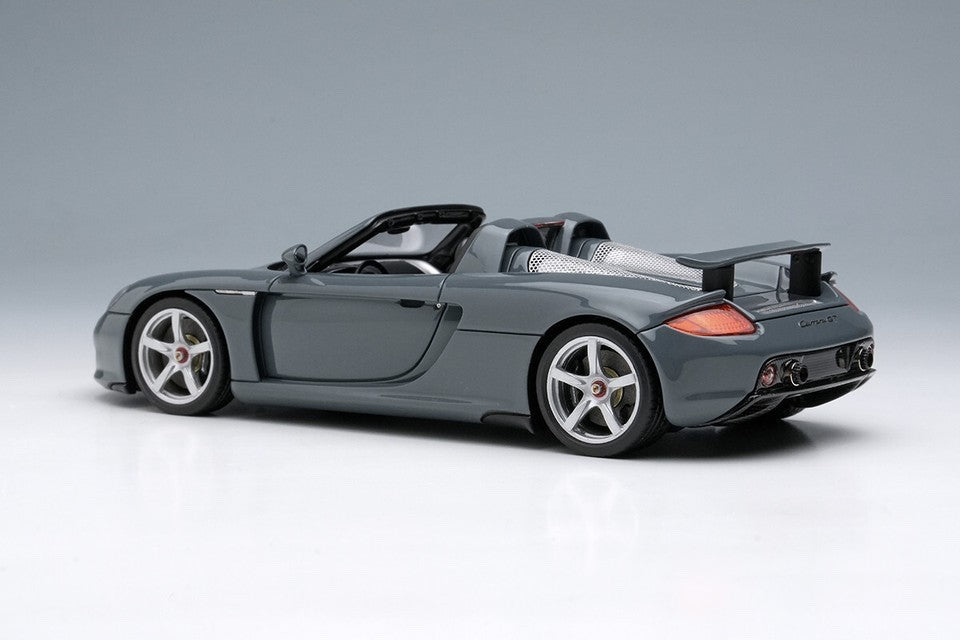 EIDOLON EM567C 1/43 Porsche Carrera GT 2004 Slate Grey Rear Wing Up Resin Model