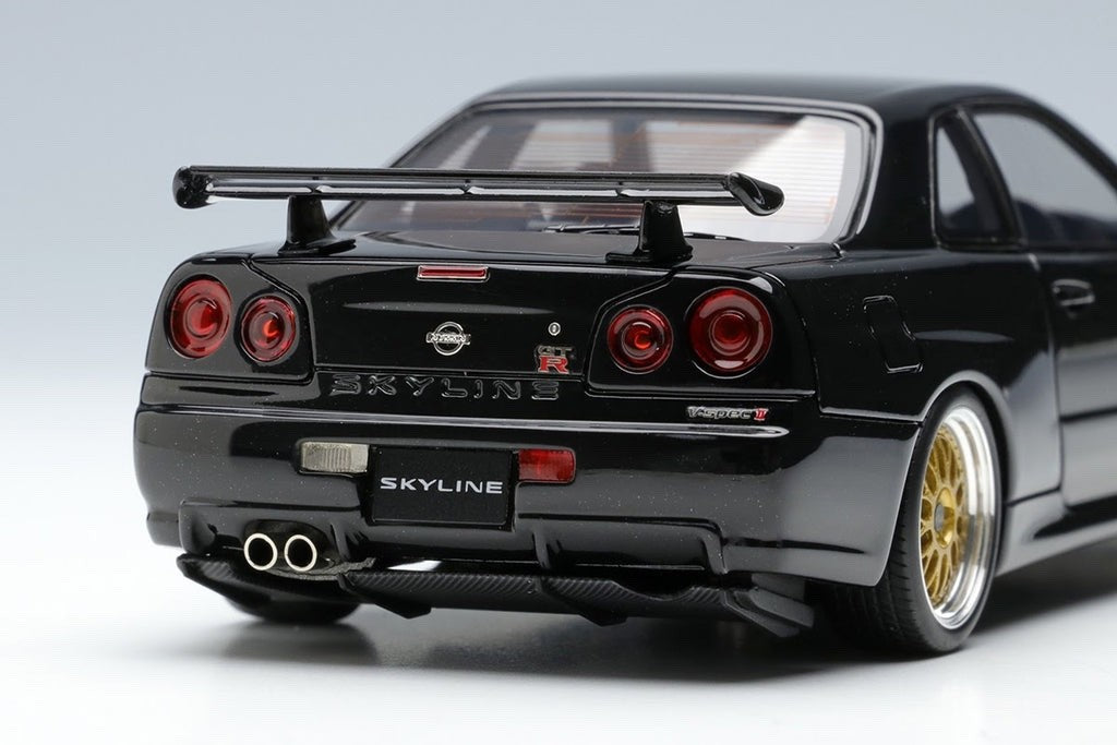 Make Up EIDOLON EM509D 1/43 Nissan Skyline GT-R V-spec II Black Pearl 2000