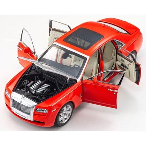 Kyosho KS08802RS 1/18 Rolls-Royce Ghost Red/Silver Diecast Model Car Collectible