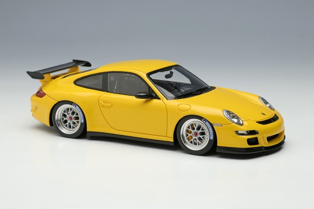 EIDOLON EM710E 1/43 Porsche 911 997 GT3 RS 2007 Speed Yellow Resin Limited 60pcs