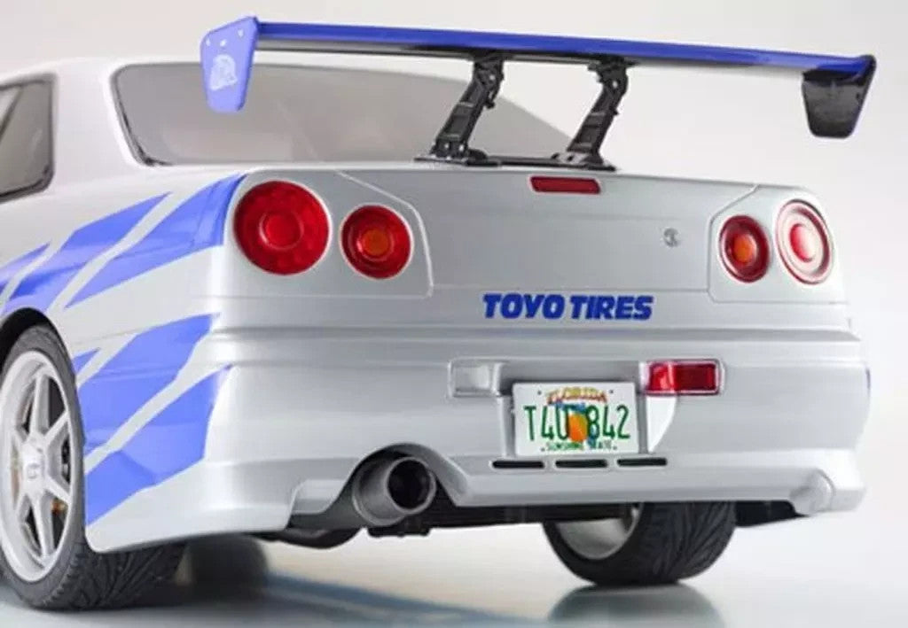 Kyosho KSR12007A 1/12 Nissan Skyline R34 GT-R 2001 Silver Die-cast