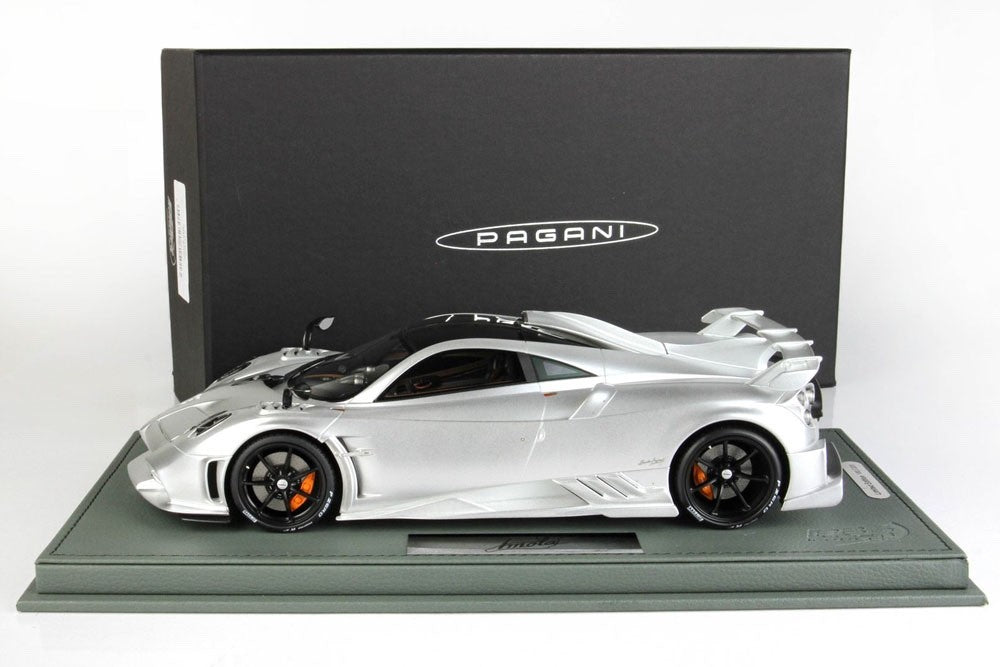 BBR P18192DV 1/18 Pagani Huayra Imola 2020 Titanium Matt Silver Limited 220pcs