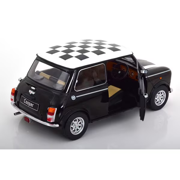 KK Scale KKDC120055R - 1/12 Mini Cooper Checkered Flag Black/White Right-Hand