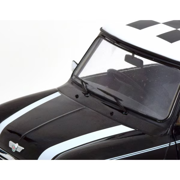 KK Scale KKDC120055R - 1/12 Mini Cooper Checkered Flag Black/White Right-Hand