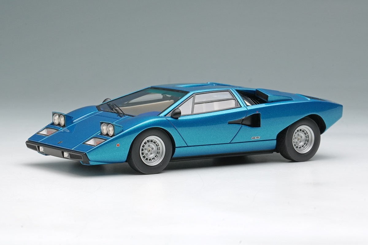 Make Up EIDOLON EM822C 1/43 Lamborghini Countach LP400 1974 Blue Resin