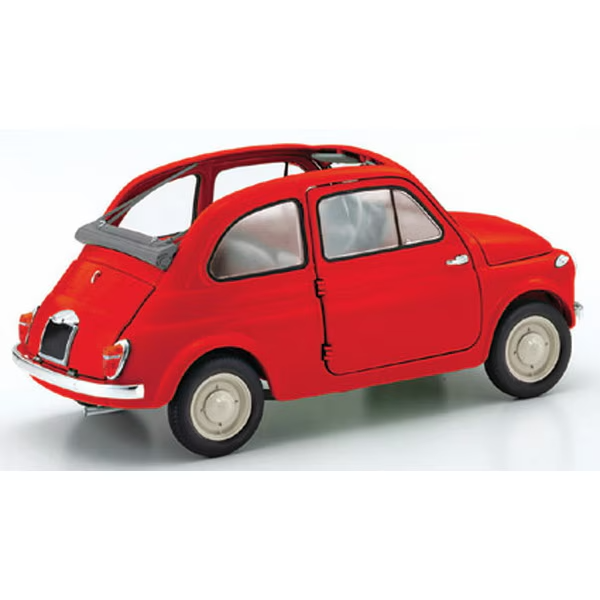 Kyosho KS08966R - 1/18 Fiat Nuova 500 Coral Red