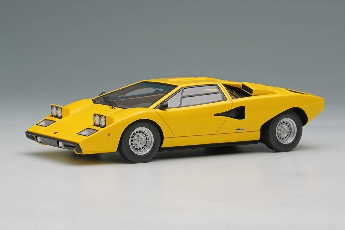 Make Up EIDOLON EM822A 1/43 Lamborghini Countach LP400 1974 Yellow Resin