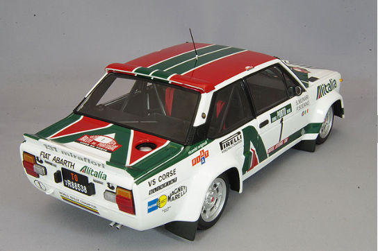Kyosho KS08376B 1/18 Fiat 131 Abarth Rally 1978 Portugal #1 Diecast