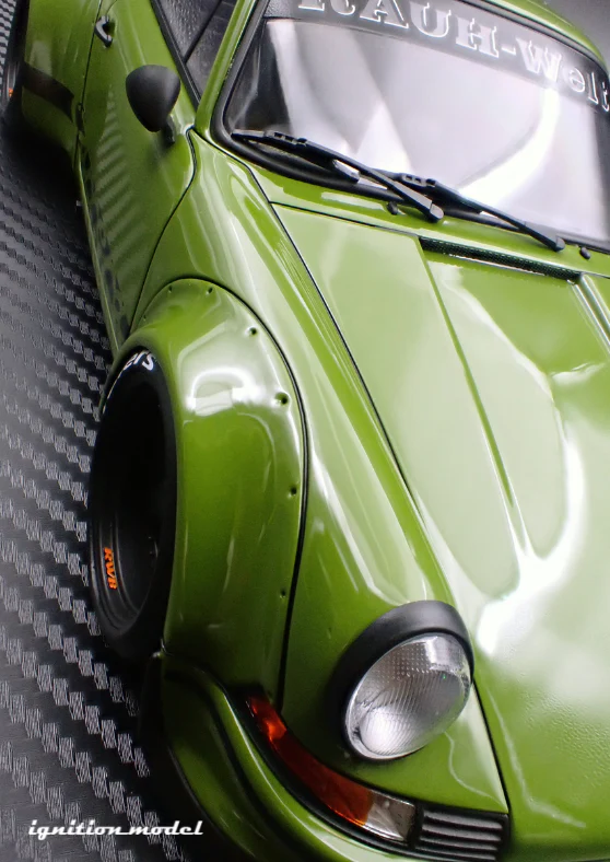 Ignition Model IG3875 1/18 RWB Backdate Green Widebody Porsche Resin
