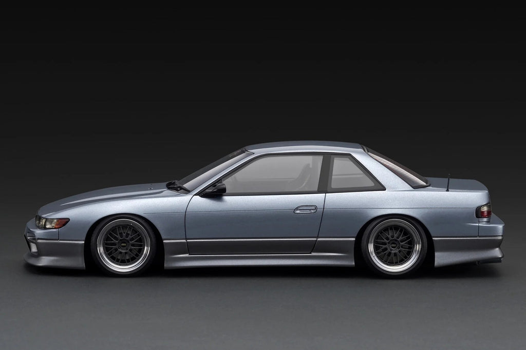 Ignition Model IG3590 1/18 Vertex S13 Silvia Blue Silver Grey BBS LM