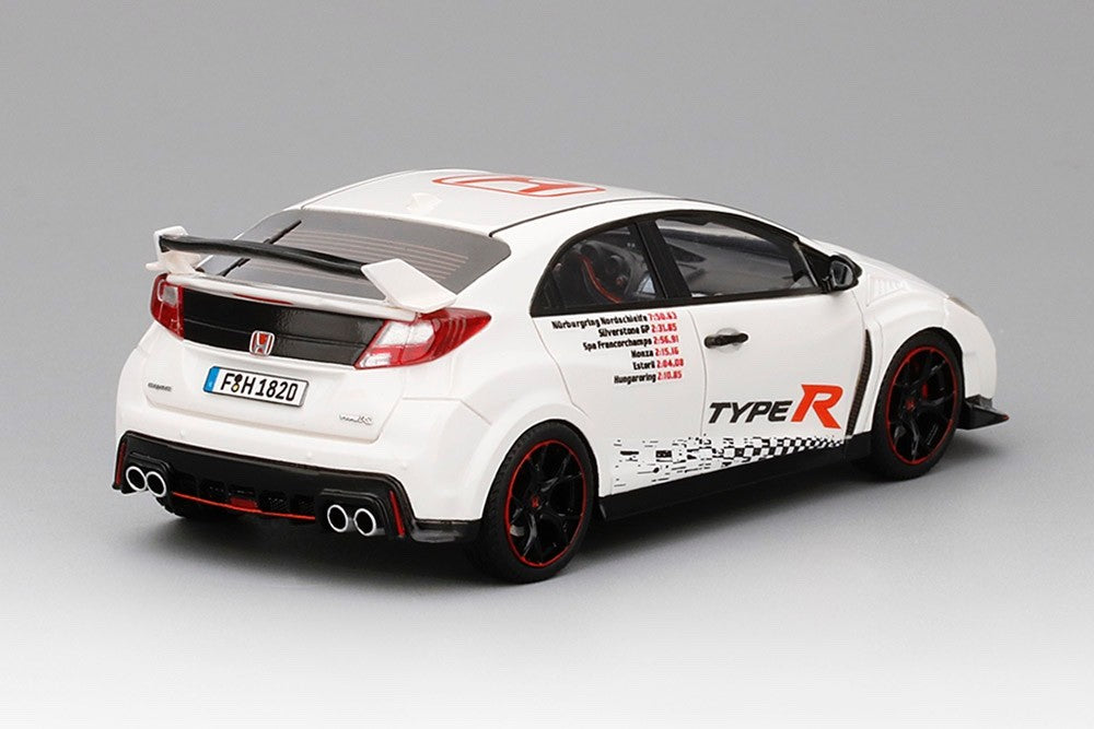 TSM Model TSM430243 1/43 Honda Civic Type R FK2 2016 FWD Record 5 Tracks White