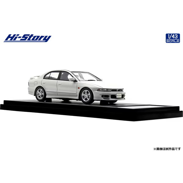 High Story HS513WH 1/43 Mitsubishi Galant VR-4 1996 Galaxy White Resin Model