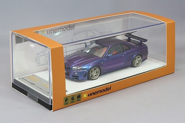 PGM PGM-430102-1 1/43 Nismo Nissan Skyline GT-R R34 Z-tune Purple Diecast