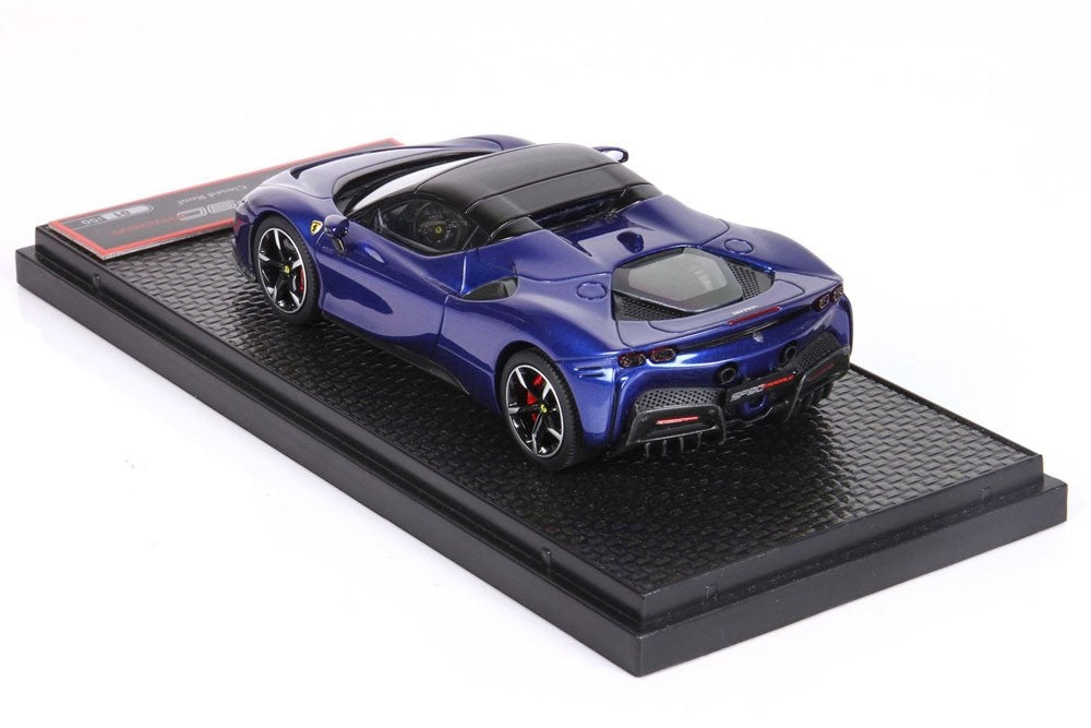 BBR BBRC249B 1/43 Ferrari SF90 Spider Closed Roof Blue Electric Metal Ltd 50pcs
