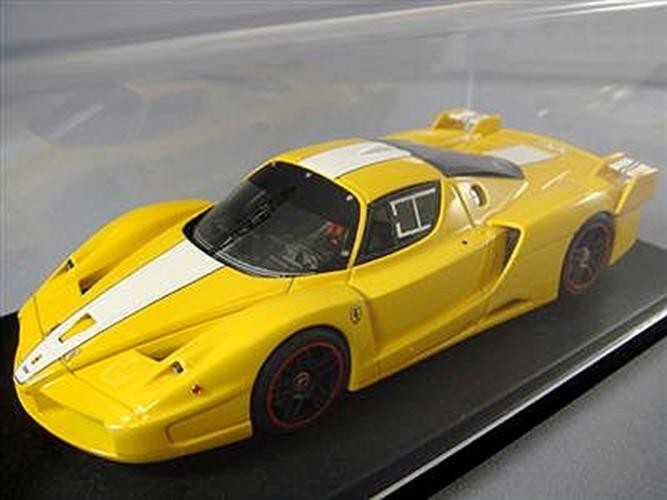 Looksmart LS159C 1/43 Ferrari FXX Yellow White Track Car Resin Model