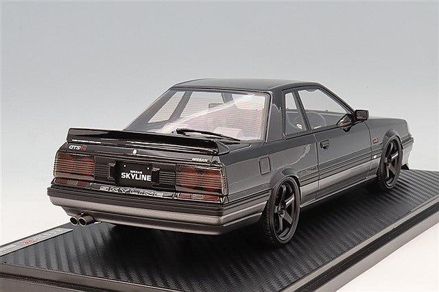 Ignition Model IG4010 1/18 Nissan Skyline GTS-R R31 Black Silver Resin